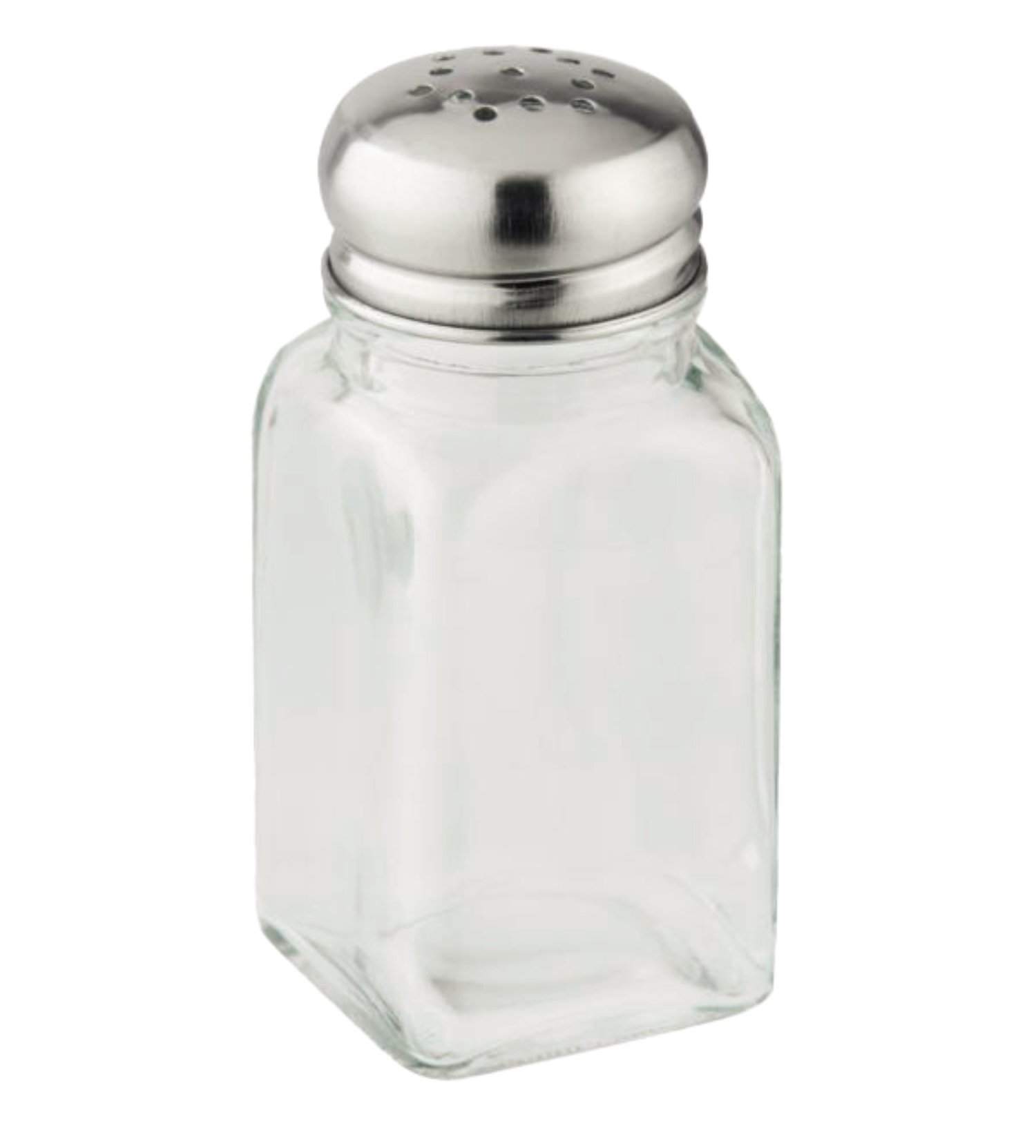 Salz & Pfefferstreuer Glas mit Edelstahlkappe