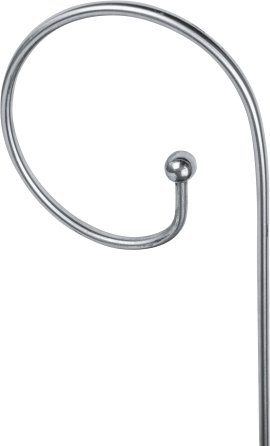 WINDHAGER Pflanzstab Kugel - spirale, silber