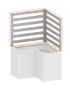 BIOHORT Rankgitter für L-Form L100, Silber-Metallic 2 Stk.