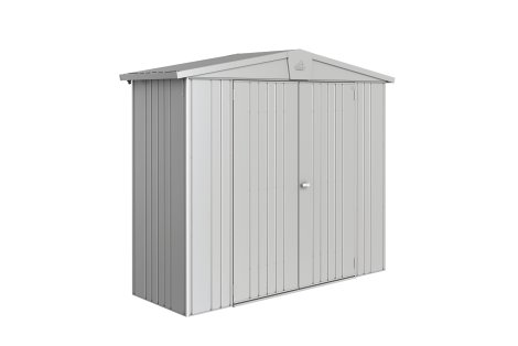 BIOHORT Gerätehaus Europa 2A 244x84x203 cm, Silber-Metallic