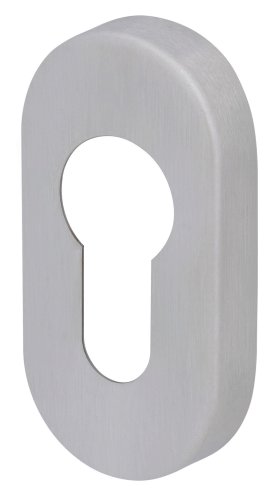 ALPERTEC PZ-Rosette Edelstahl satiniert oval 62x31 mm