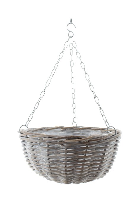 Pflanzampel Rattan Weiß ø 40 cm