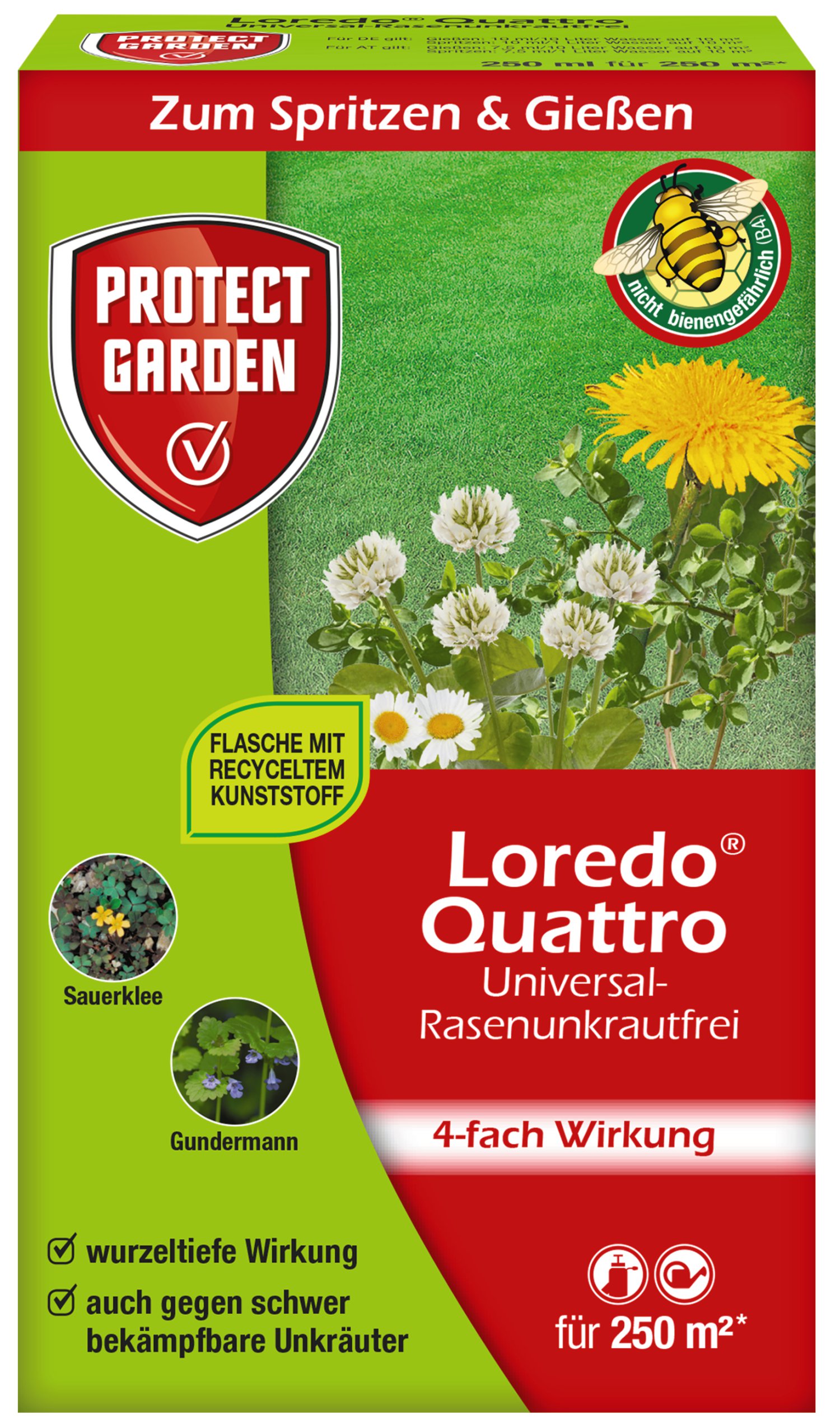 Loredo Quattro Universal-Rasenunkrautfrei 250 ml
