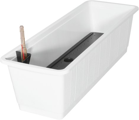 GELI Blumenkasten Aqua Green Waz Weiß 60 cm