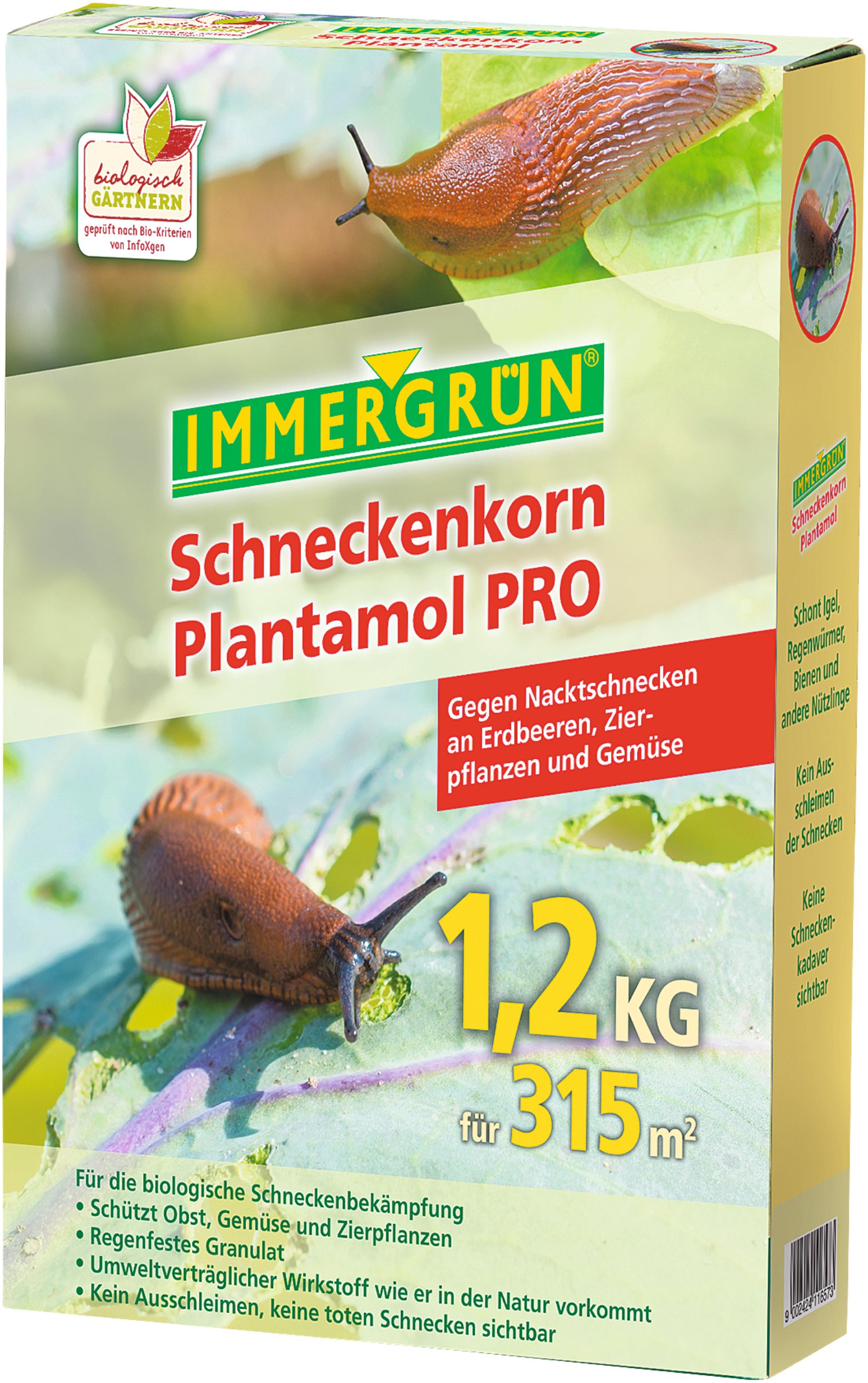IMMERGRÜN Schneckenkorn Plantamol 1,2 kg