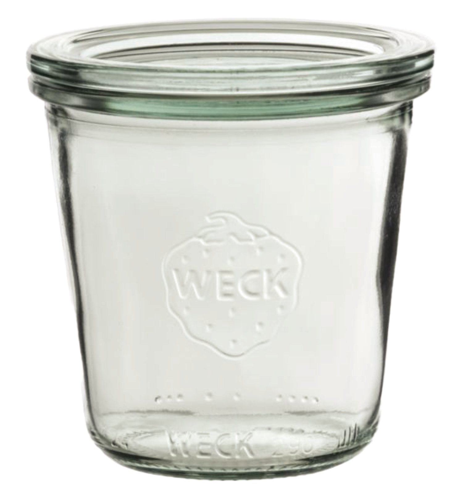 Einkochglas mit Deckel in Sturzform 4er 290 ml