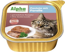 ALPHA Katzen-Nassfutter Forelle 17x100 g