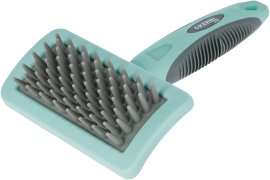 Massagebürste, türkis/grau