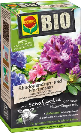 COMPO® BIO Langzeit-Rhododendrondünger mit Schafwolle