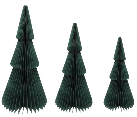 Dekofigur Papierbaum Grün 29x29x59 cm