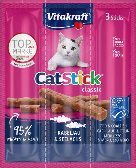 VITAKRAFT Cat-Stick Mini Kabeljau & Thunfisch