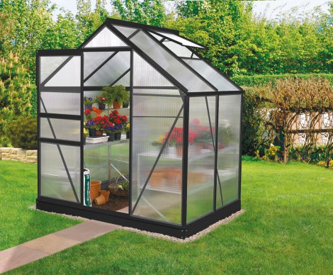 VITAVIA Gewächshaus Venus 2500 HKP 4 mm Schwarz