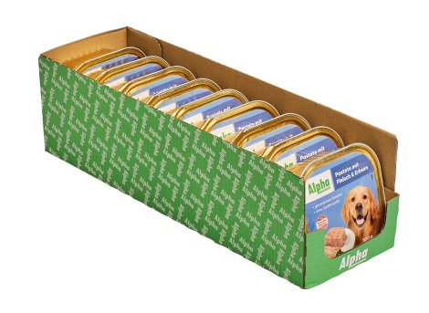 ALPHA Hunde-Nassfutter 4 Fleischsorten & Gemüse 9x300 g