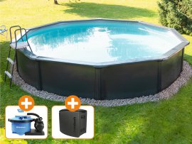 STEINBACH Stahlwandpool-Set Nuovo Deluxe II Medium