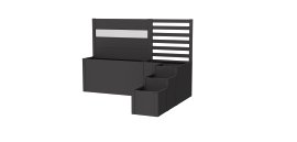 BIOHORT Pflanzbeet Davinci Version 2 dunkelgrau-metallic
