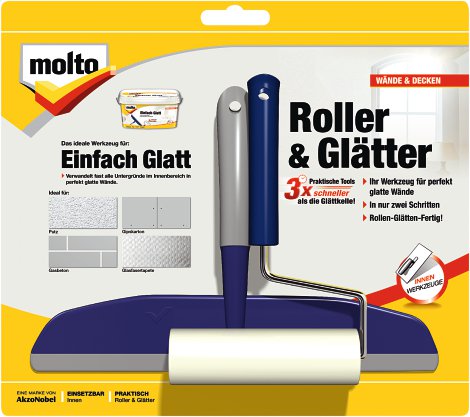 MOLTO Einfach glatt Roller + Glätter