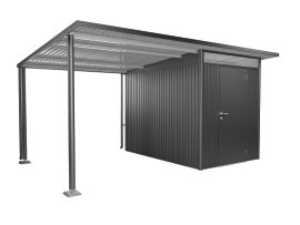 BIOHORT Seitendach für BIOHORT Gerätehaus AvantGarde A3+A7 Dunkelgrau-Metallic L