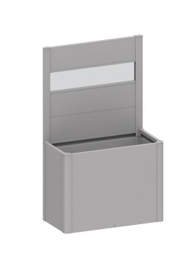 BIOHORT Sichtschutz für Belvedere + AC-GL, silber-metallic
