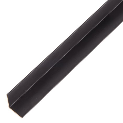 ALBERTS Winkelprofil Aluminium Schwarz eloxiert 2 m, 15x15x1 mm