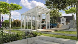 VITAVIA Gewächshaus Aura ESG/HKP Weiß