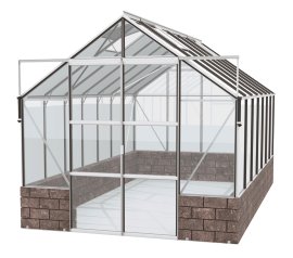 VITAVIA Gewächshaus Cassandra 11500 ESG 3 mm, Sockel Herbstlaub