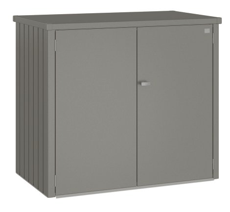 BIOHORT Mülltonnenbox Alex® Duo Quarzgrau-metallic