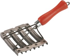 Metallstriegel, 4-fach Drahtangel