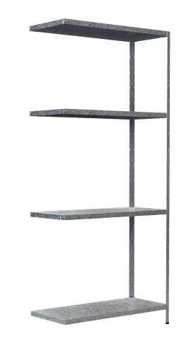 SCHULTE REGALWELT Steckanbauregal 4 Böden verzinkt