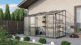 VITAVIA Anlehngewächshaus Osiris 6500 HKP 6 mm Grün