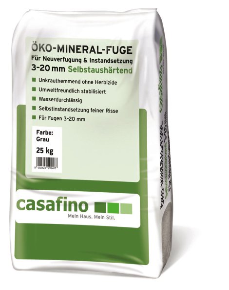CASAFINO Öko Mineral-Fuge 3-20 Grau 25 kg