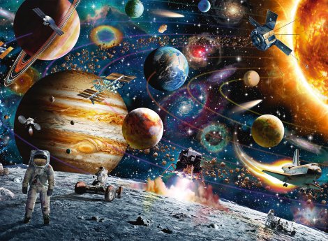 RAVENSBURGER Puzzle Im Weltall 150-tlg.