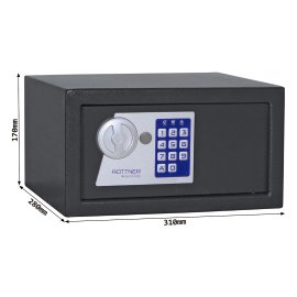 ROTTNER Möbeltresor Jupiter 2 Elektronikschloss anthrazit