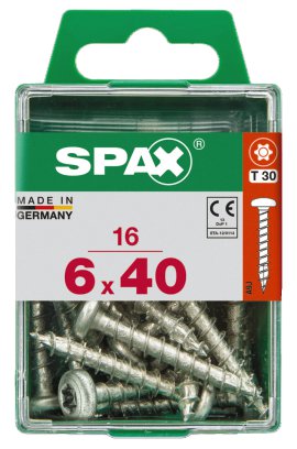 SPAX Schraube Rundkopf verzinkt