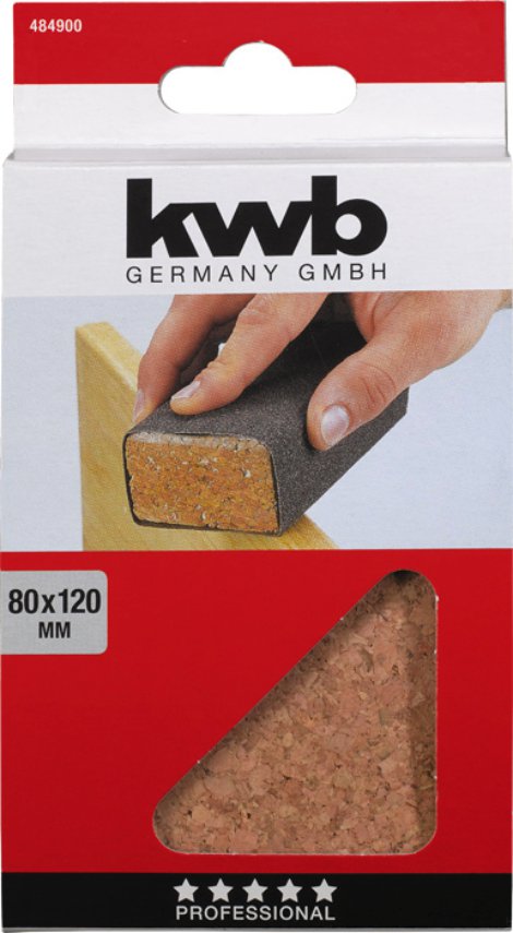 KWB Schleifklotz Kork 80x120 mm