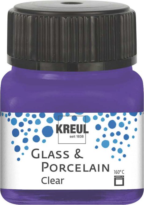 KREUL Malfarbe Glass & Porcelain Clear Violett 20 ml