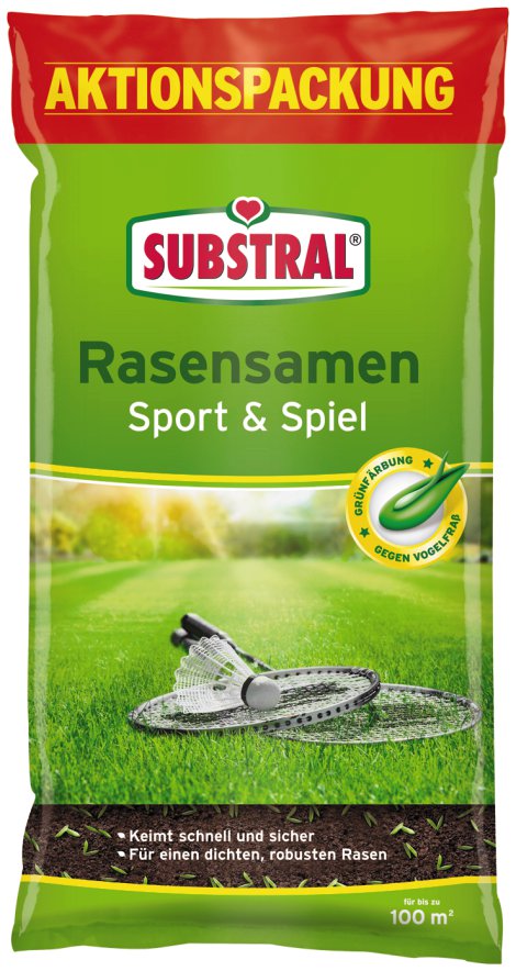 SUBSTRAL® Rasensamen Sport und Spiel 2 kg