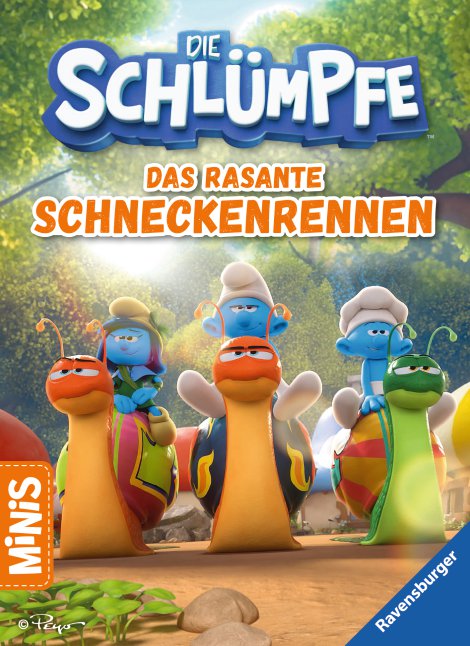 RAVENSBURGER Buch Die Schlümpfe Das rasante Schneckenrennen
