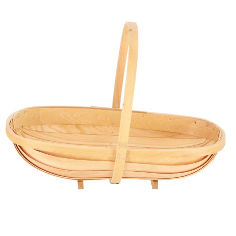 Holzkorb Grau L 49,3x30,7x35,9 cm