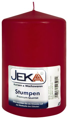 JEKA Stumpenkerze Robin 100x150 mm (ØxH)