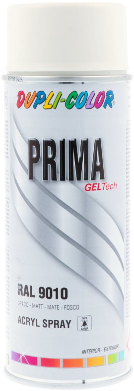 DUPLI-COLOR Lackspray Prima Reinweiß matt 400 ml