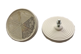 Rückstrahler weiß PVC mit Schraube