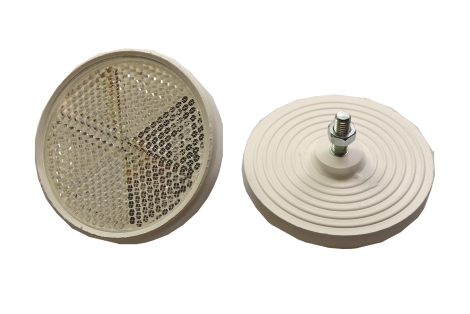 Rückstrahler weiß PVC mit Schraube