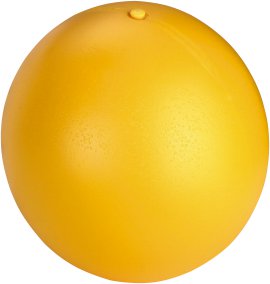 Hundespielball 30 cm, gelb