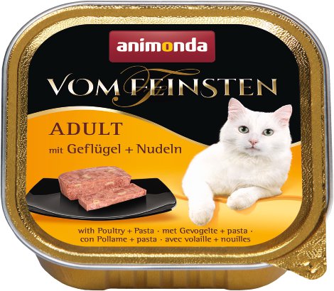 ANIMONDA Katzennassfutter Vom Feinsten Adult mit Geflügel und Nudeln 100 g