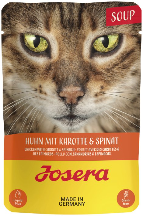 JOSERA CAT Katzensuppe Huhn, Karotte & Spinat 70 g