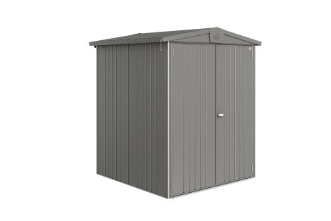 BIOHORT Gerätehaus Europa 2, 172x156x196 cm, Quarzgrau-Metallic
