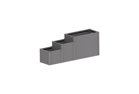 BIOHORT Pflanzbeet Davinci Version 3 Quarzgrau-Metallic