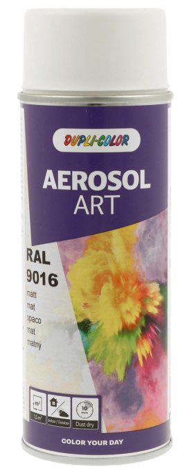 DUPLI-COLOR Aerosol Art matt RAL9016, 400 ml