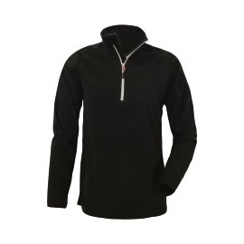 KAPRIOL Damen Microfleecepullover Wolf Schwarz