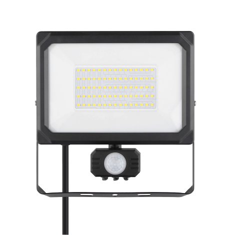 IMPOS LED-Strahler IP65 mit Sensor und Kabel 50 W